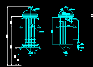 袋式过滤器cad图纸